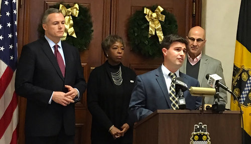 GPCC President Matt Smith joined AACCWP President Doris Carson-Williams, Pittsburgh Councilman Corey O'Conner and Pittsburgh Promise Executive Director Saleem Ghubril to announce a joint initiative to retain more local talent in the workforce. 